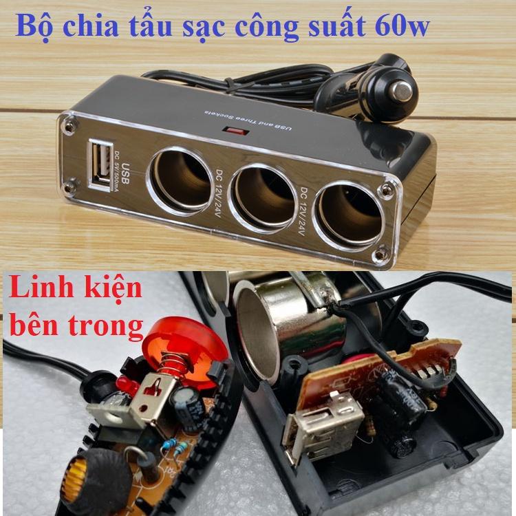 Phụ kiện tẩu sạc ô tô các loại