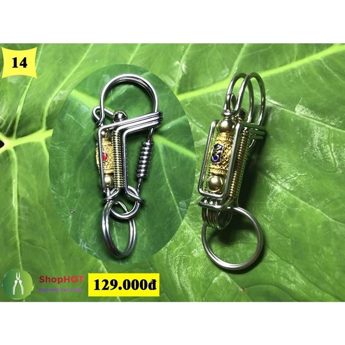 Móc khoá inox Trụ Hoa Văn