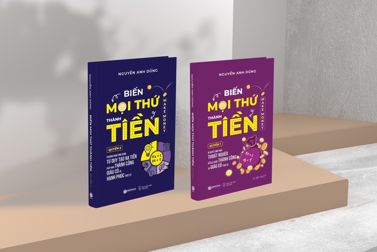 Combo sách - Biến Mọi Thứ Thành Tiền - Quyển 1+2 - Nguyễn Anh Dũng - SBOOKS