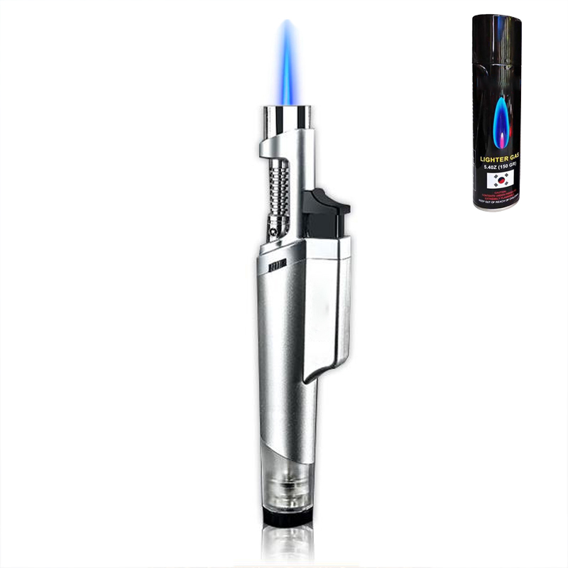 Combo Hộp Quẹt Bật Lửa Khò Ga 1 Tia BCH530, Thiết Kế Nhỏ Gọn + Tặng Bình Bơm Ga Chuyên Dụng Cho Bật Lửa