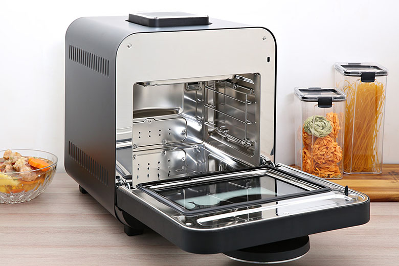Nồi chiên hơi nước KALITE STEAM STAR dung tích 15L, chức năng chiên hấp 2in1, phụ kiện chống dính, cửa kính cường lực, hàng chính hãng