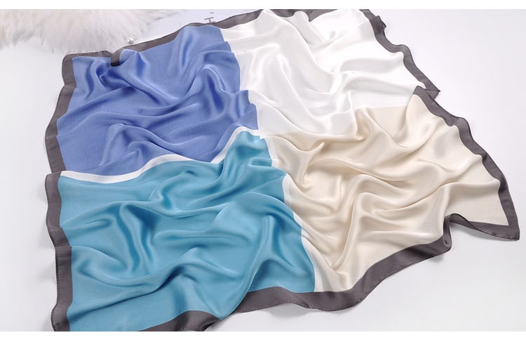 Khăn lụa vuông phụ kiện buộc cổ áo, cột túi xách, buộc tóc thời trang 70x70cm