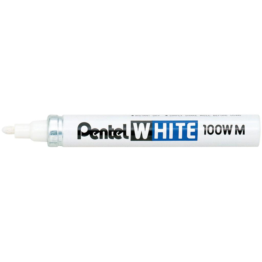 Bút Sơn Pentel X100W S/M/L Màu Trắng | Pentel White Marker | Viết Được Trên Nhiều Chất Liệu | An Toàn Khi Sử Dụng