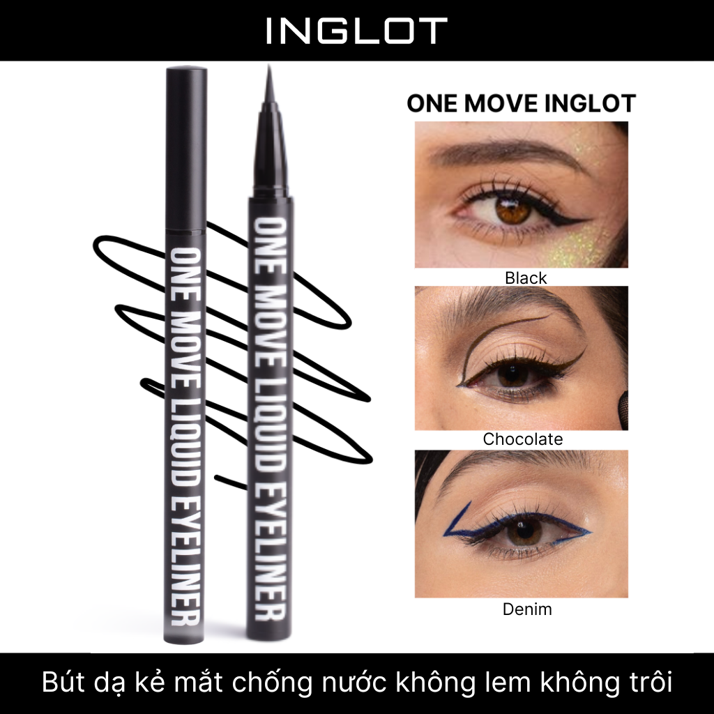 Bút kẻ mắt nước không lem dễ kẻ One Move Eyeliner INGLOT