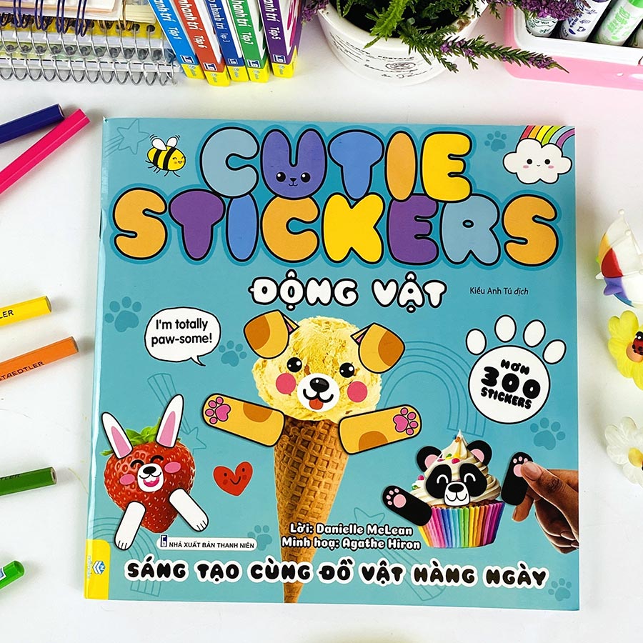 Combo 3 cuốn Cutie Stickers Sáng tạo cùng đồ vật hàng ngày