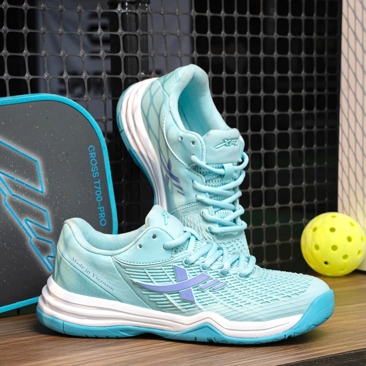 Giày XP Xampo Max chuyên dụng chơi Pickleball, cầu lông, thể thao đa năng - Chính hãng size 36-44 (Tăng 1 size)
