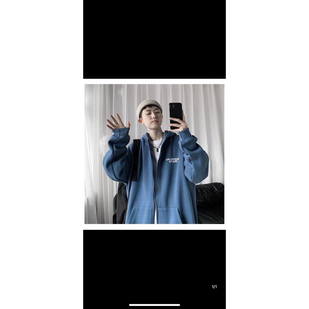 Áo nỉ dây kéo form to y hình