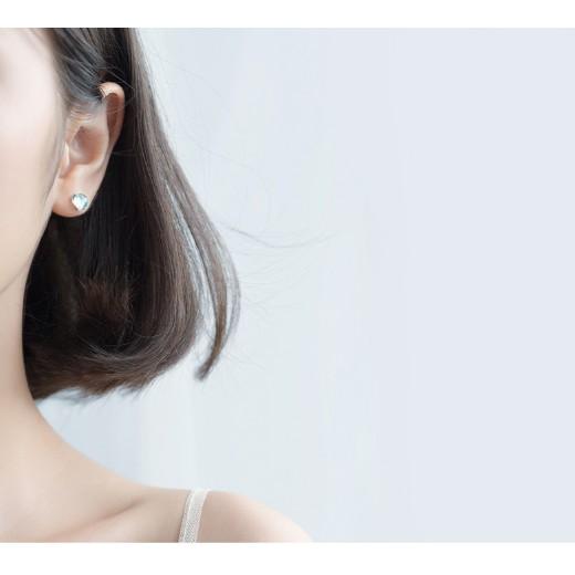 Khuyên tai bạc Ý s925 đá xanh ngọt ngào Hàn Quốc E9463 - AROCH Jewelry