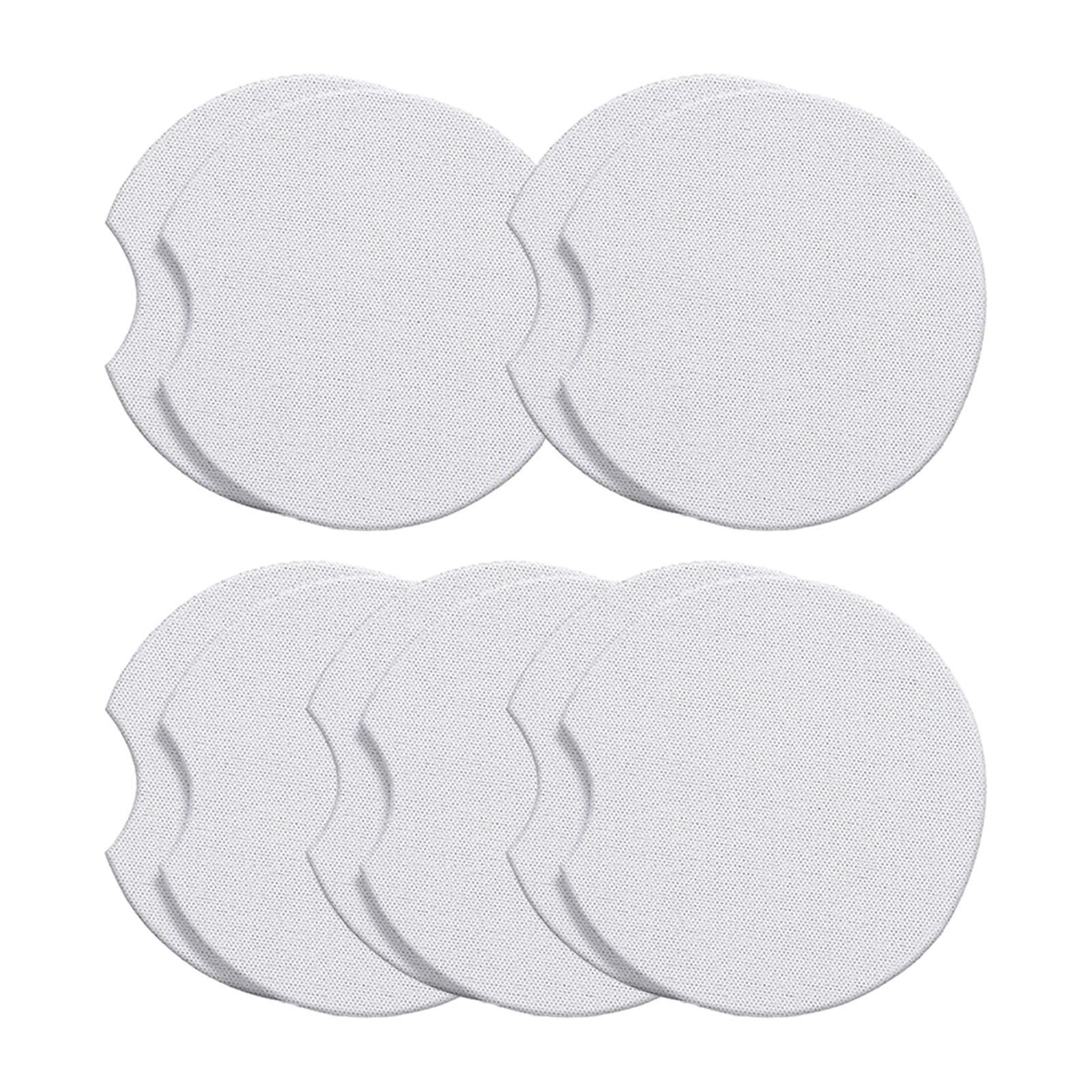 10Pcs Sublimation Blank Coasters Cup Mat Circle Neoprene Heat Transfer Coasters Blank Coasters for for Painting Project Supplies