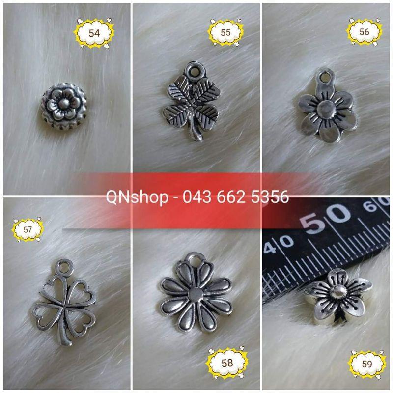 10 charm giả bạc, charm giả cổ làm vòng siêu đẹp.