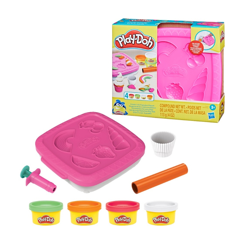 Đồ Chơi PLAYDOH Bộ Khuôn Cơ Bản Bánh Cupcake F7527/F6914