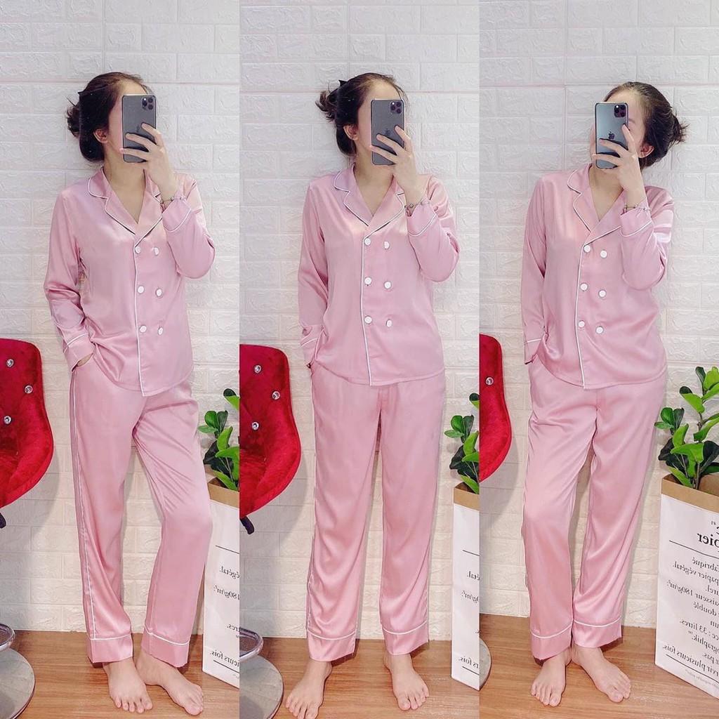 - Album Set Pijama Lụa Satin Dài Tay