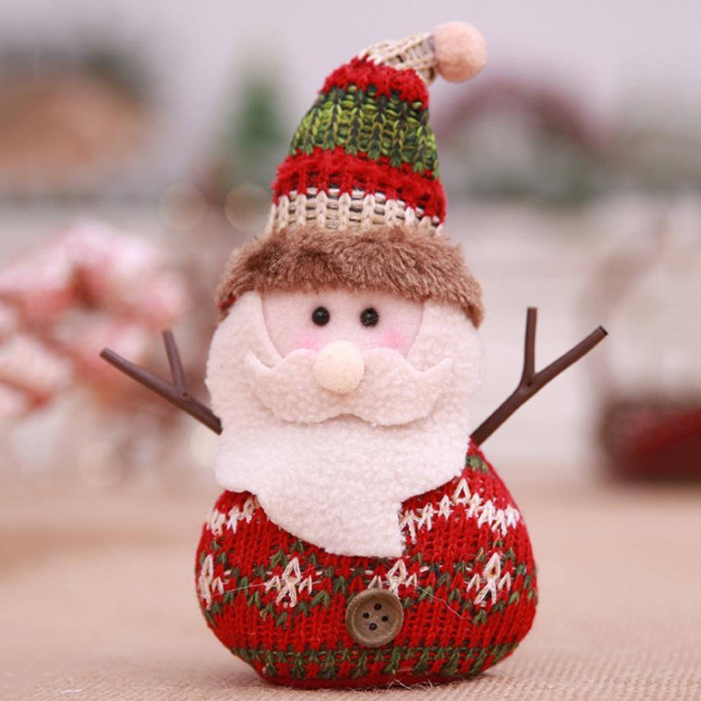 Christmas Knit Plush Doll Gift Toy Christmas Ornament Home Decor