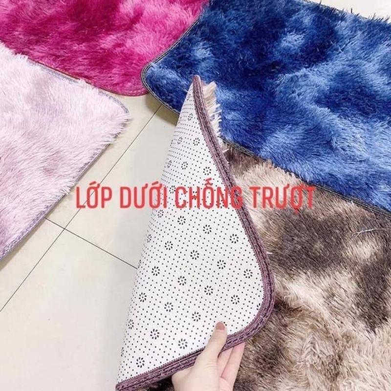 Thảm lau chân cao cấp lông loang trải sàn , trang trí nhà cửa ,chống trơn trượt cực tốt kt :40cm x60cm