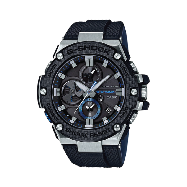 Đồng Hồ Nam Dây Nhựa Casio G-Shock GST-B100XA-1ADR Chính Hãng - Kính Sapphire - Carbon - Bluetooth - Năng lượng mặt trời - GST-B100XA-1A G-Steel