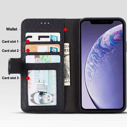 Bao da cho iPhone 11 Pro (5.8") hiệu Gebei Card Wallet Ds - Hàng nhập khẩu