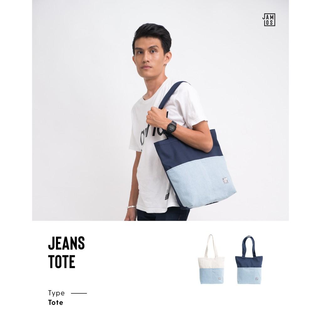 Túi tote thời trang vải canvas Jeans Tote Jamlos