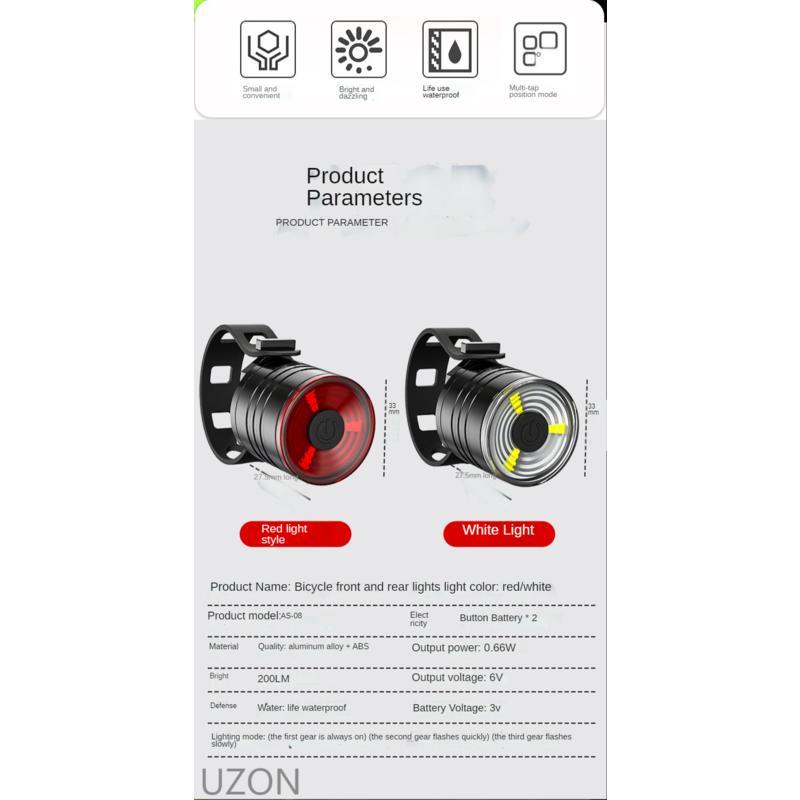 Đèn LED Gắn Đuôi Xe Đạp Leo Núi Bằng Hợp Kim Nhôm Cao Cấp