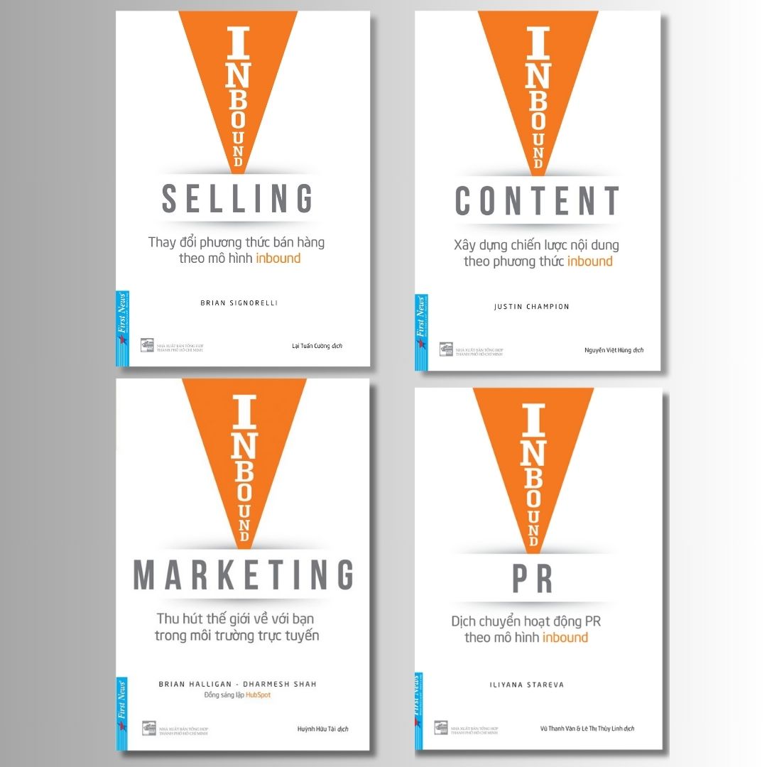 (Bộ 4 Cuốn) Inbound Selling - Inbound Content - Inbound Marketing - Inbound PR - (bìa mềm)