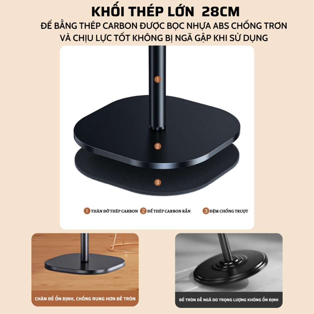 Giá đỡ điện thoại đa năng xoay đa góc L01 - Tripod điện thoại quay video, chụp ảnh, livestream hợp kim nhôm chắc chắn - Hàng chính hãng