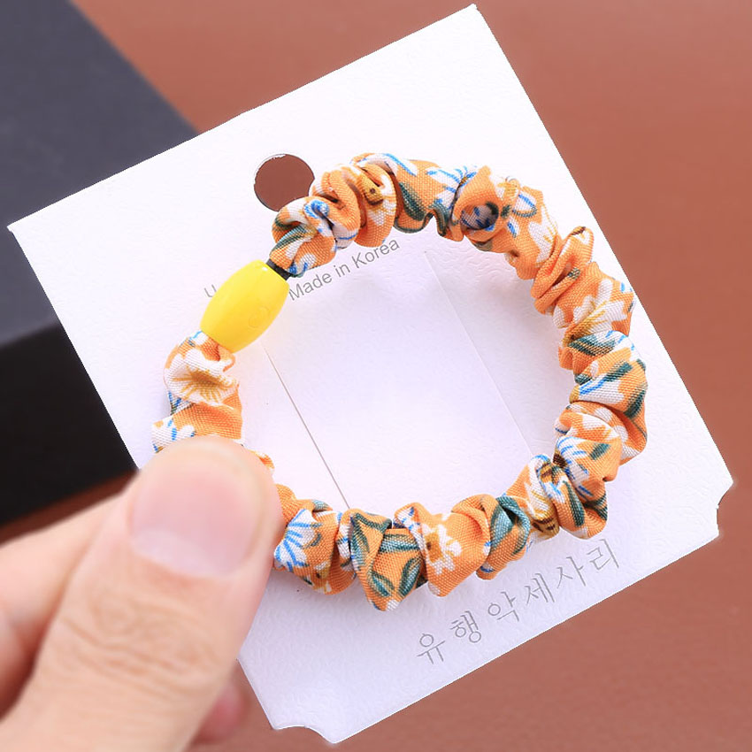 Dây buộc tóc nữ vải hoa NASI phối màu dễ thương phong cách hàn quốc thun cột tóc nữ co giãn tốt phụ kiện tóc