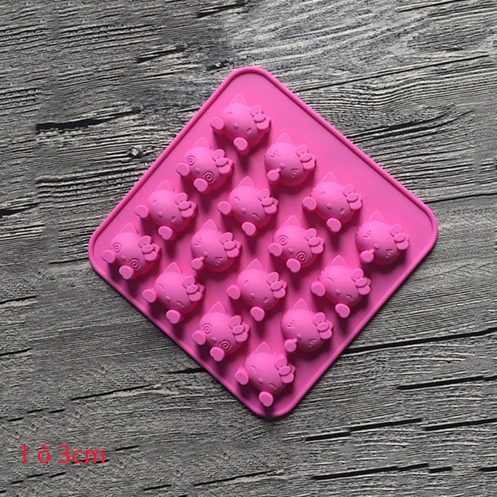 Khuôn silicon mèo kitty