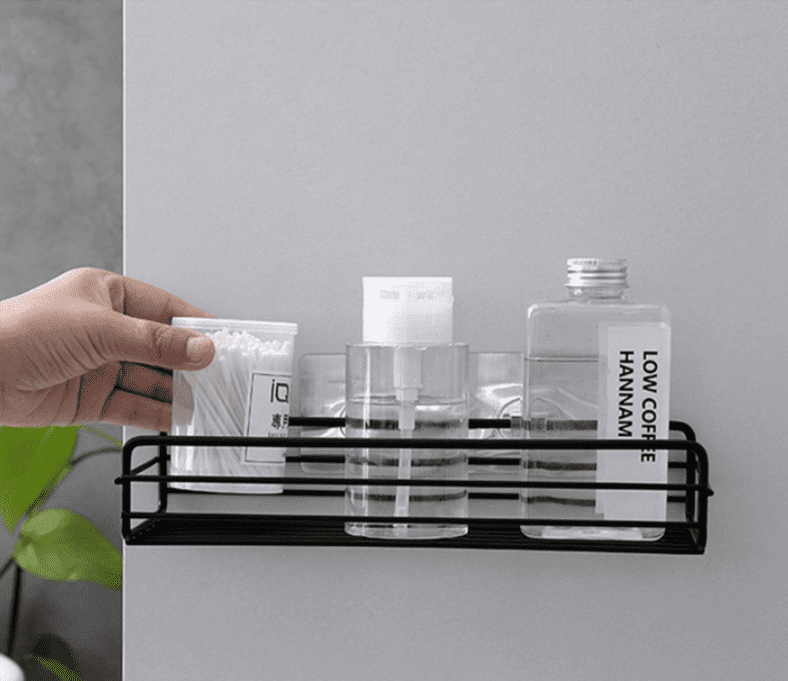 Kệ sắt chữ nhật dán tường đựng vật dụng - JL