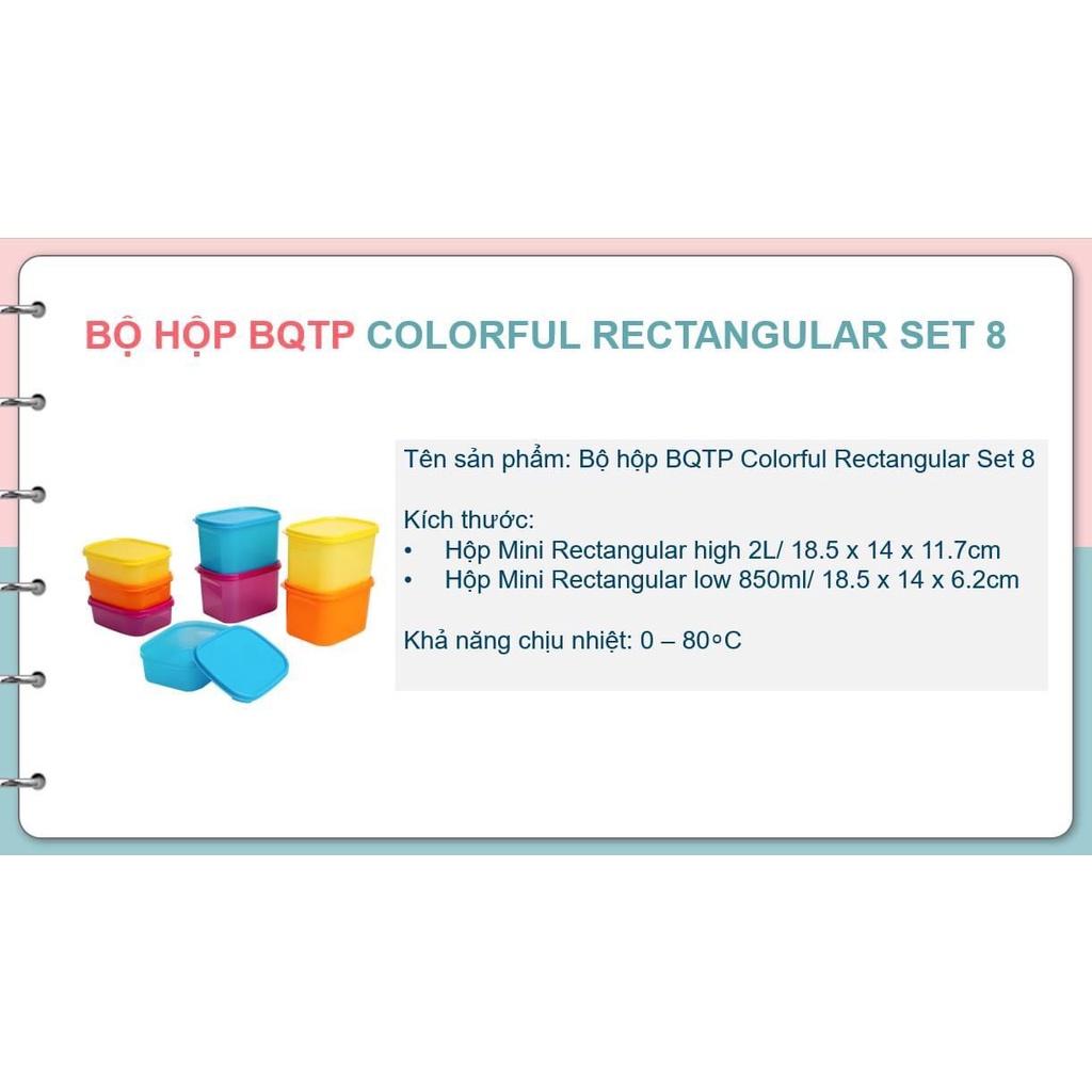 Bộ Hộp Colorful Rectangular 8 - Tupperware
