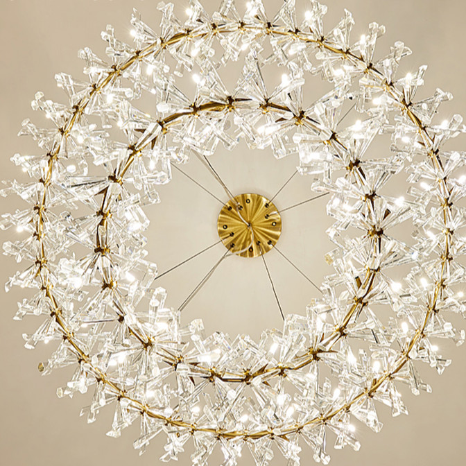 Đèn thả pha lê LADY080-600+800