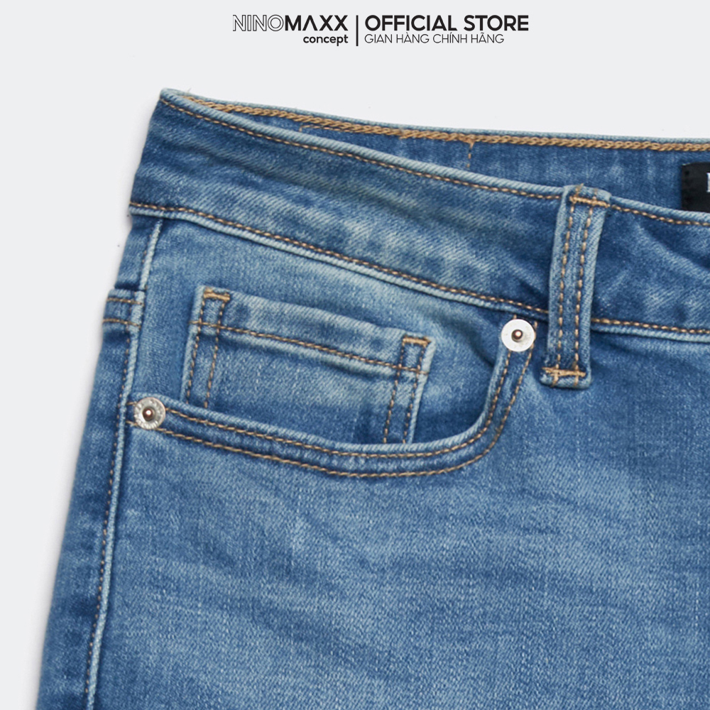 NINOMAXX Quần jean nữ thời trang form Straight fit 2207002