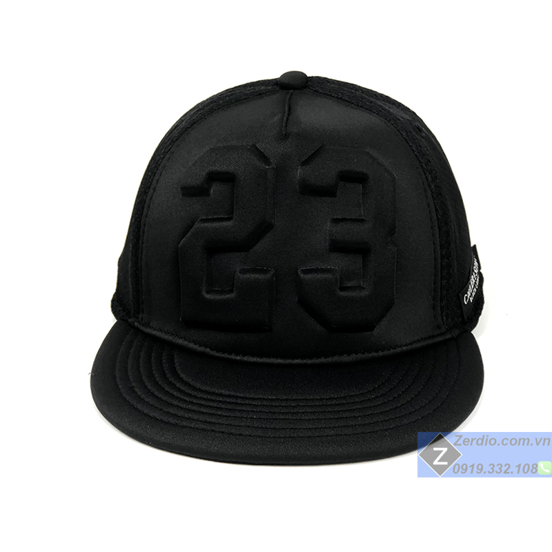 Mũ Snapback nam nữ số 23 đen đẹp phong cách hiphop cho cả nữ