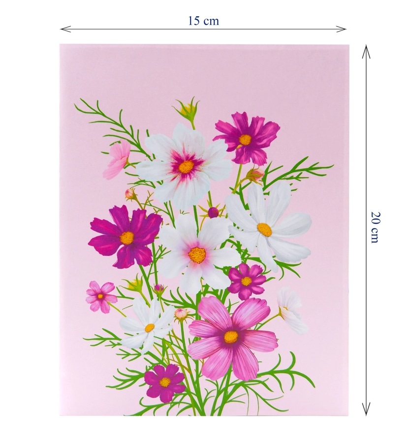 Thiệp 3D Pop Up Hoa Cánh Bướm (Cosmos) – Thiệp Hoa Chúc Mừng, Sinh Nhật, Lãng Mạn, F42