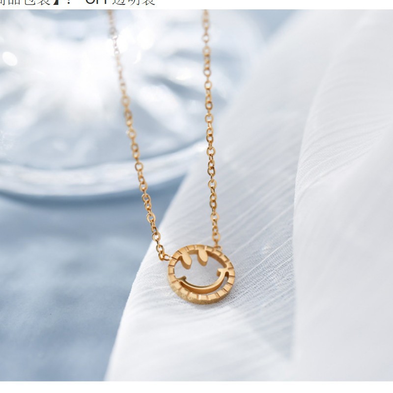 Dây Chuyền Mặt Cười Titan Ko Đen TT 2554