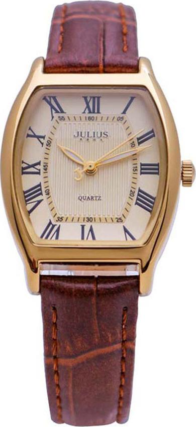 Đồng Hồ Nữ Julius Hàn Quốc JA-703LC Cổ Điển Dây Da Màu Nâu