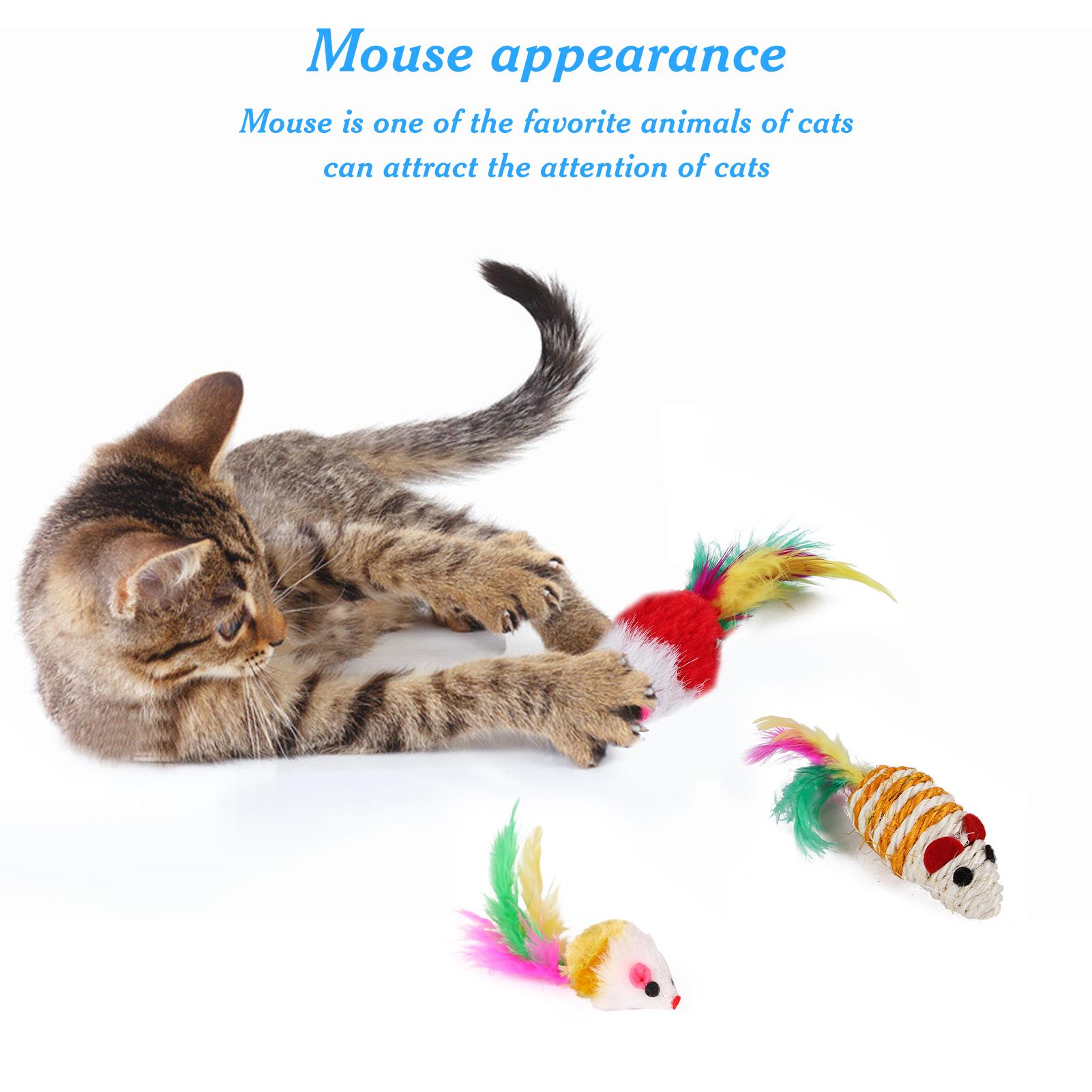 Bộ đồ chơi tương tác cho mèo 26 cái bằng lông vũ và nhựa an toàn