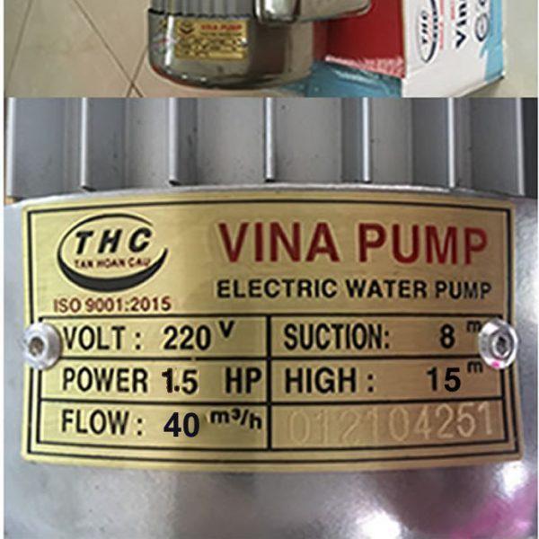 MÁY BƠM CÁNH TÁT VINA PUMP VN-1100 1.5HP THC - HÀNG CHÍNH HÃNG