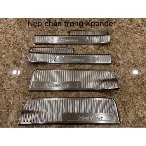 Ốp bậc cửa trong và ngoài xe dành cho MItsu Xpander INOX