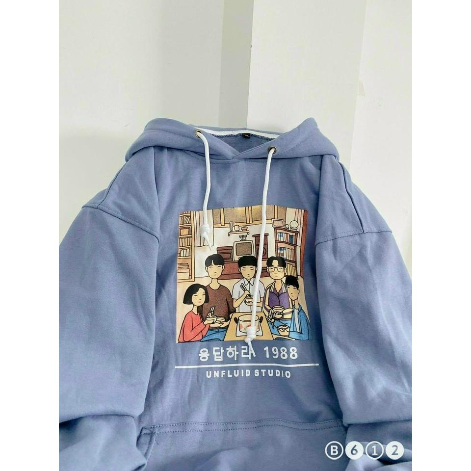 ÁO KHOÁC HOODIE NAM NỮ CHẤT NỈ DÀY PHOM FROM RỘNG CHỐNG LẠNH NẮNG, NÓNG ĐÔNG HÈ UNISEX