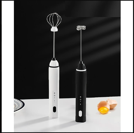 Máy đánh trứng, cà phê, sữa 3 tốc độ MFB1501C, dùng pin sạc, 2 đầu khuấy bằng inox