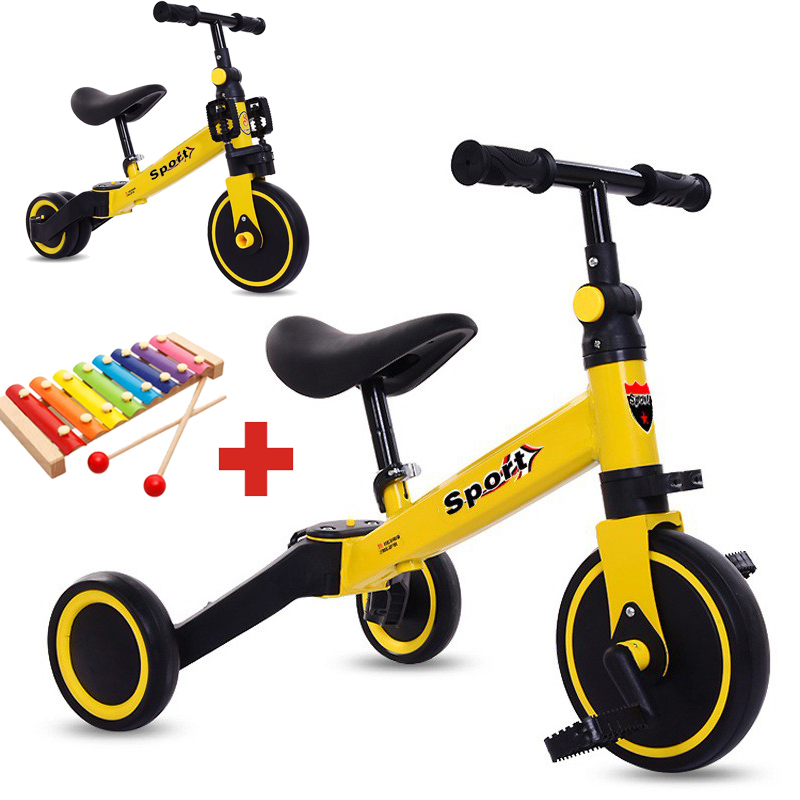 Xe thăng bằng - xe đạp 3 bánh đa năng cho bé. Xe thăng bằng có bàn đạp kết hợp xe chòi chân Sport cho bé - TẶNG KÈM ĐÀN XYLOPHONE 8 THANH CHO BÉ  