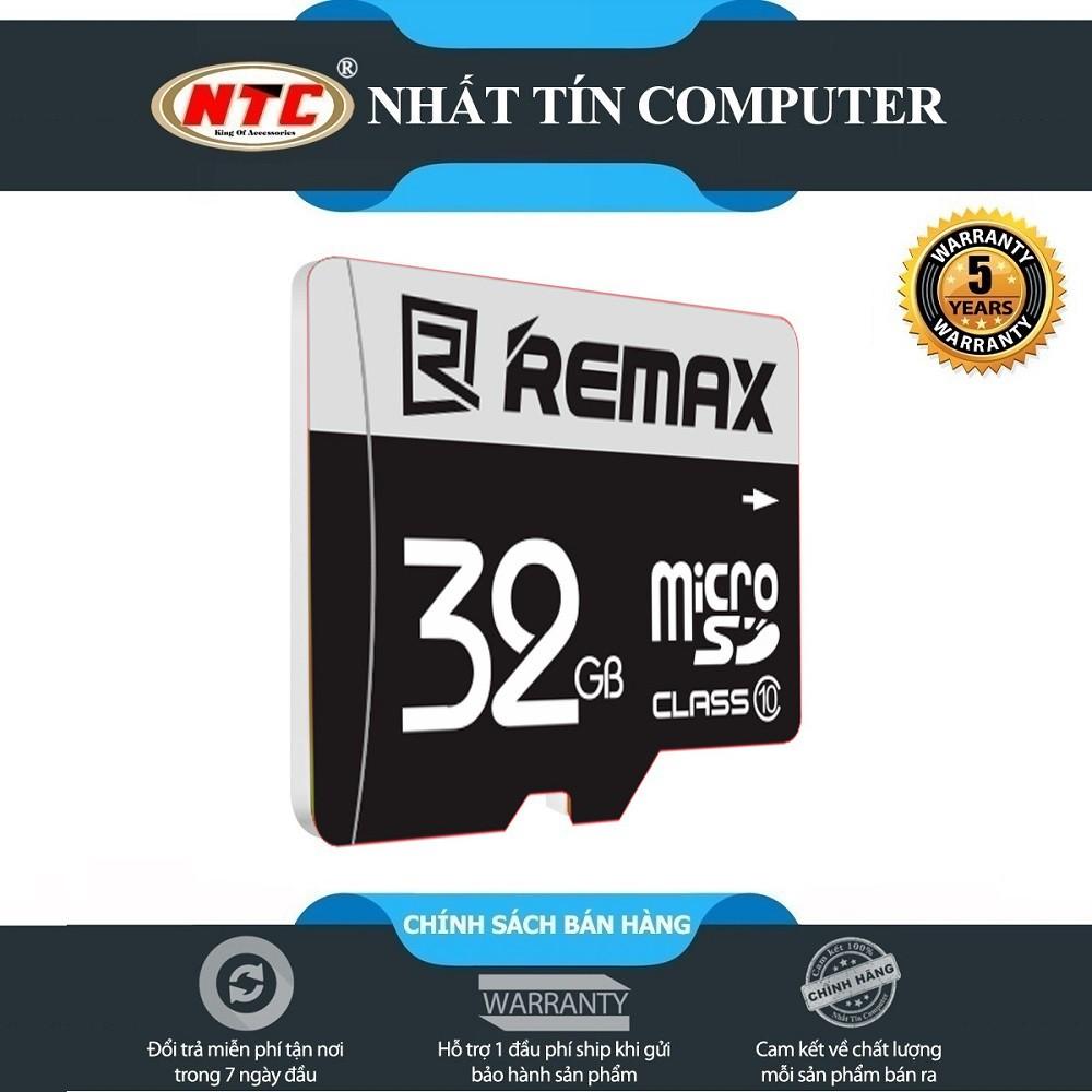 Thẻ nhớ microSDHC Remax 32GB Class 10 80MB/s (Đen) - Hàng Chính Hãng