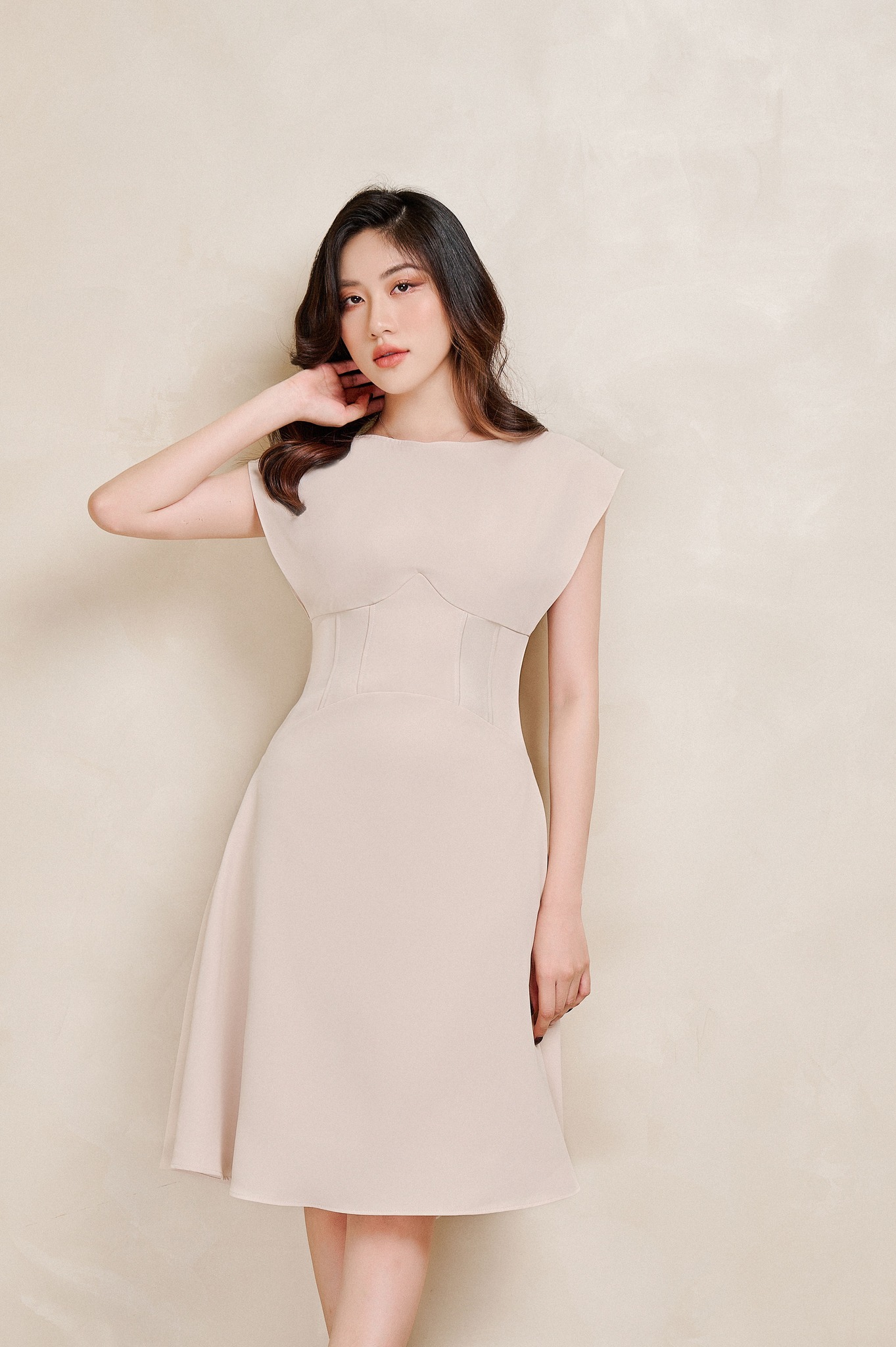 OLV - Đầm Jeny Cream Dress