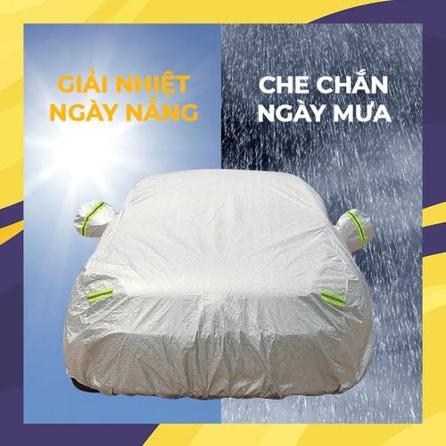 Bạt phủ xe tráng nhôm ô tô 4 chỗ- batphuxetrangnhomoto