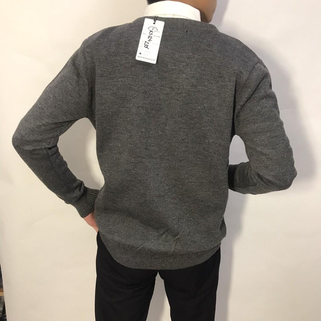 Áo cardigan len nam cổ V cổ vest From rộng dệt kim hàn quốc KINGCHUYENSI Áo khoác cardigan nam big size mỏng cao cấp