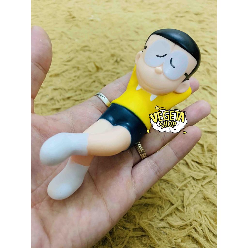 Mô hình Nobita nằm ngủ - Doraemon cầm bánh - Bánh rán Dorayaki - Doremon nằm ngủ - Nobi Nobita Doremon vẫy tay