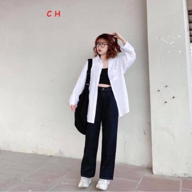 Sơ mi thụng xẻ tà COU755