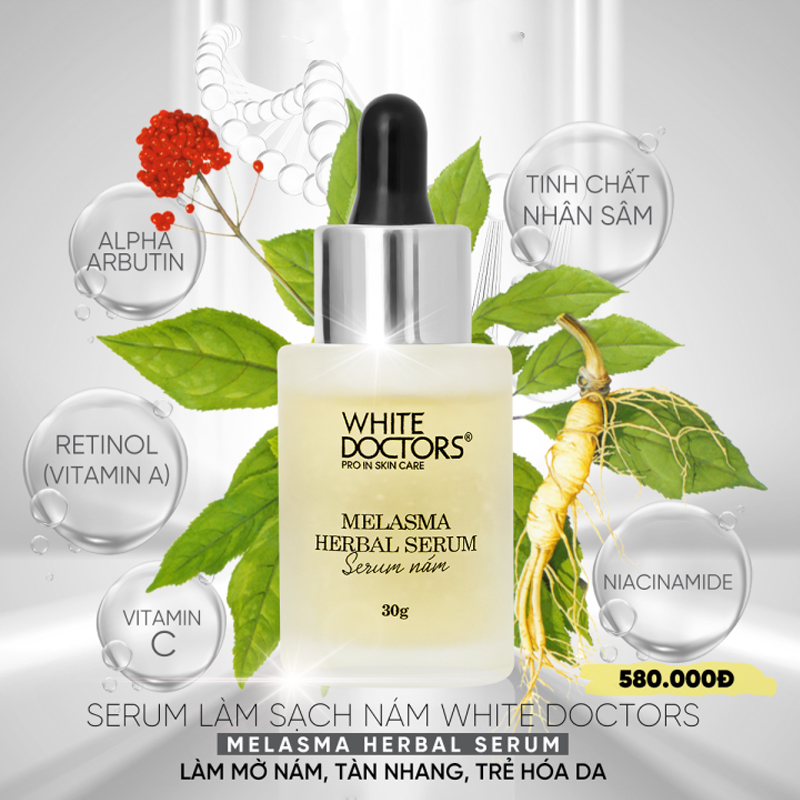 Serum trị nám White Doctors Melasma Herbal Serum 30g