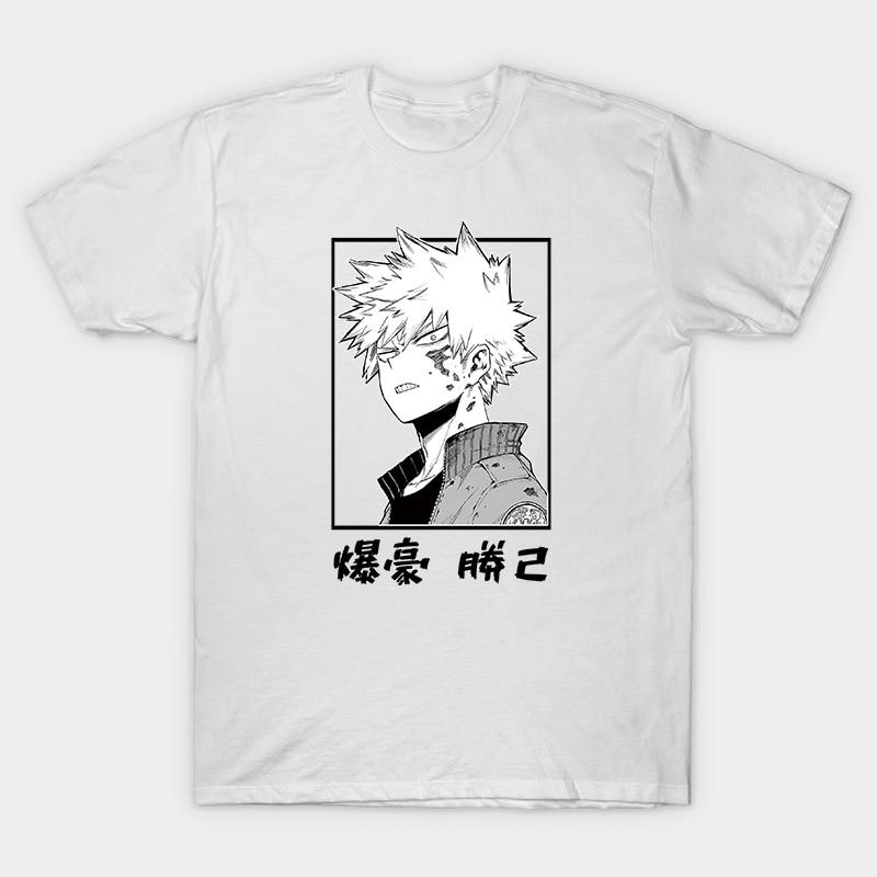 Áo Thun unisex In Hình Anime My Hero Academia Bakugou Katsuki manga form rộng tay lỡ cực HOT