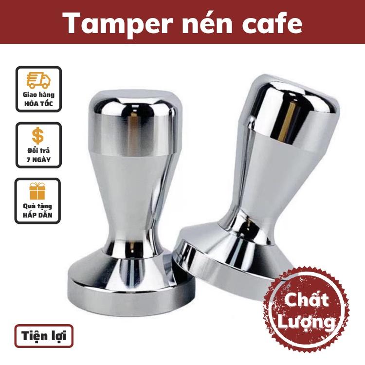 Tamper nén cà phê 58mm cho máy pha cafe Espresso inox cao cấp bền bỉ chắc chắn kích thước 51 - 53 - 58mm