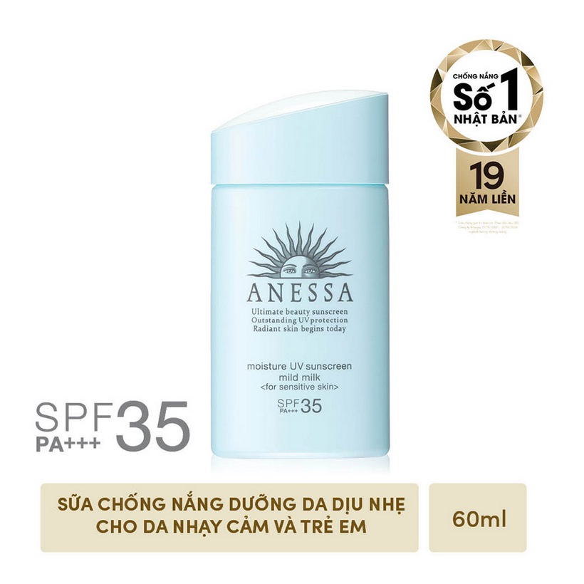 Kem chống nắng dịu nhẹ dạng tinh chất Anessa Essence UV Sunscreen Mild Milk 60ml